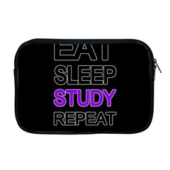 Eat Sleep Study Repeat Apple Macbook Pro 17  Zipper Case by Valentinaart