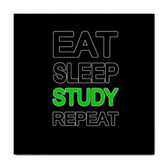 Eat Sleep Study Repeat Tile Coasters by Valentinaart