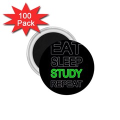 Eat Sleep Study Repeat 1 75  Magnets (100 Pack)  by Valentinaart