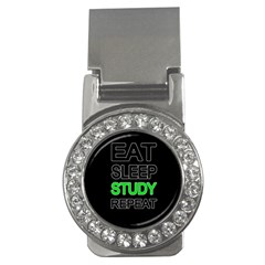 Eat Sleep Study Repeat Money Clips (cz)  by Valentinaart