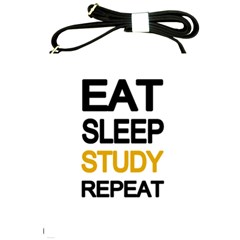 Eat Sleep Study Repeat Shoulder Sling Bags by Valentinaart