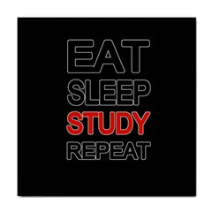 Eat Sleep Study Repeat Tile Coasters by Valentinaart