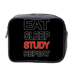 Eat Sleep Study Repeat Mini Toiletries Bag 2-side by Valentinaart