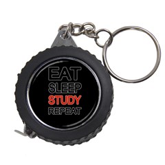 Eat Sleep Study Repeat Measuring Tapes by Valentinaart