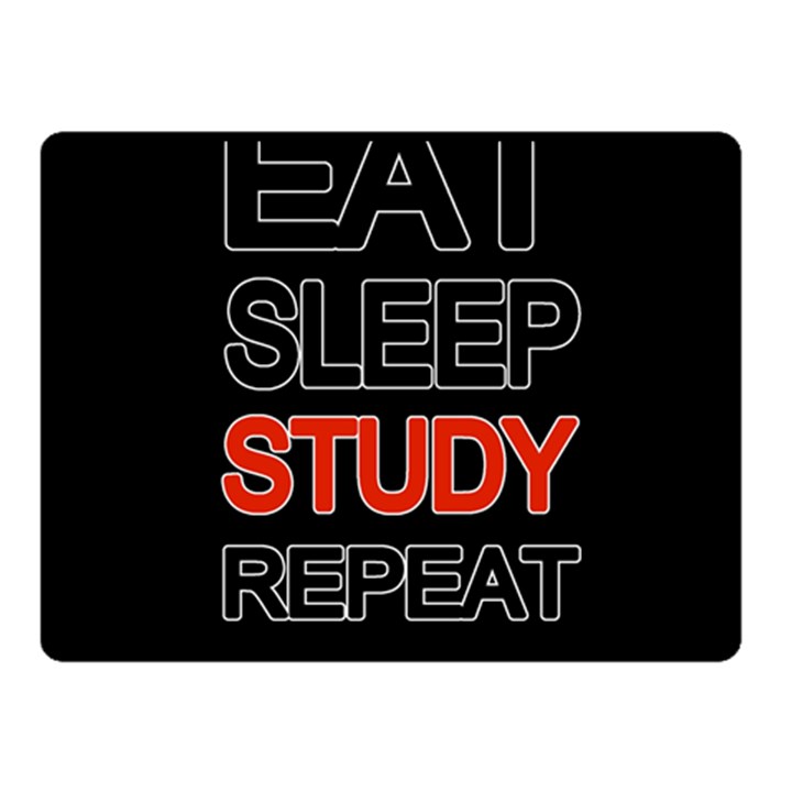 Eat sleep study repeat Fleece Blanket (Small)