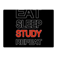 Eat Sleep Study Repeat Double Sided Flano Blanket (mini)  by Valentinaart