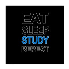 Eat Sleep Study Repeat Tile Coasters by Valentinaart