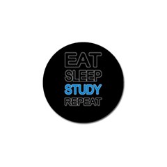 Eat Sleep Study Repeat Golf Ball Marker by Valentinaart