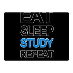 Eat Sleep Study Repeat Double Sided Flano Blanket (mini)  by Valentinaart