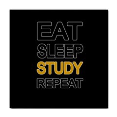 Eat Sleep Study Repeat Tile Coasters by Valentinaart