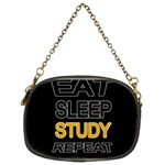 Eat sleep study repeat Chain Purses (Two Sides)  Front