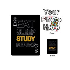 Eat Sleep Study Repeat Playing Cards 54 (mini) 