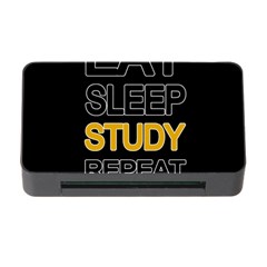 Eat Sleep Study Repeat Memory Card Reader With Cf by Valentinaart