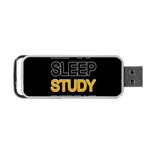 Eat sleep study repeat Portable USB Flash (Two Sides) Front