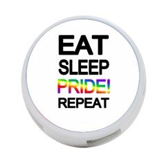 Eat Sleep Pride Repeat 4-port Usb Hub (two Sides)  by Valentinaart