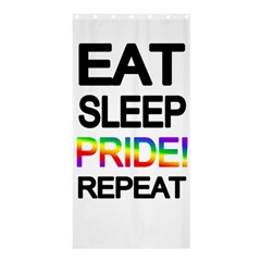 Eat Sleep Pride Repeat Shower Curtain 36  X 72  (stall)  by Valentinaart