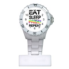 Eat Sleep Pride Repeat Plastic Nurses Watch by Valentinaart