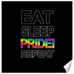 Eat sleep pride repeat Canvas 16  x 16   15.2 x15.41  Canvas - 1