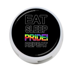 Eat Sleep Pride Repeat 4-port Usb Hub (one Side) by Valentinaart