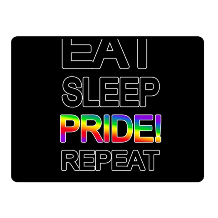 Eat sleep pride repeat Fleece Blanket (Small)