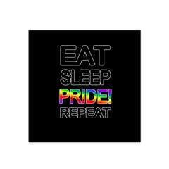 Eat Sleep Pride Repeat Satin Bandana Scarf by Valentinaart