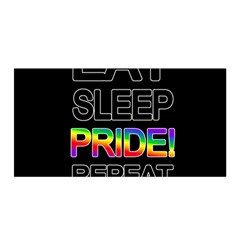 Eat Sleep Pride Repeat Satin Wrap by Valentinaart