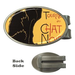 Black Cat Money Clips (oval)  by Valentinaart