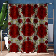 Paint On Water Falls,in Peace And Calm Shower Curtain 60  X 72  (medium)  by pepitasart