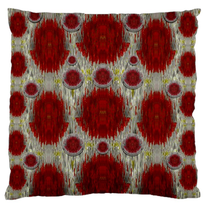 Paint On Water Falls,in Peace And Calm Large Flano Cushion Case (Two Sides)