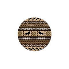 Lion African Vector Pattern Golf Ball Marker (10 pack)