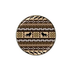 Lion African Vector Pattern Hat Clip Ball Marker (10 pack)