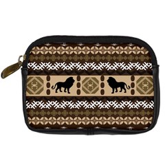 Lion African Vector Pattern Digital Camera Cases