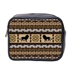 Lion African Vector Pattern Mini Toiletries Bag 2-Side