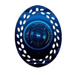 Technology Dashboard Ornament (Oval Filigree)