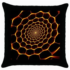 Honeycomb Art Throw Pillow Case (Black)