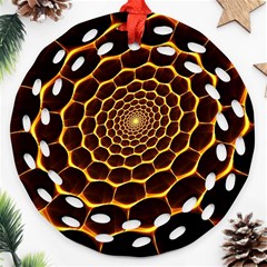 Honeycomb Art Ornament (Round Filigree)