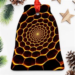 Honeycomb Art Bell Ornament (Two Sides)