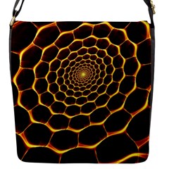 Honeycomb Art Flap Messenger Bag (S)