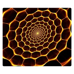 Honeycomb Art Double Sided Flano Blanket (Small) 