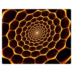 Honeycomb Art Double Sided Flano Blanket (Medium) 