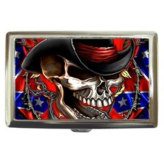 Confederate Flag Usa America United States Csa Civil War Rebel Dixie Military Poster Skull Cigarette Money Cases