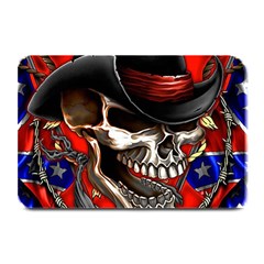 Confederate Flag Usa America United States Csa Civil War Rebel Dixie Military Poster Skull Plate Mats