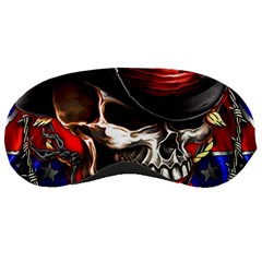 Confederate Flag Usa America United States Csa Civil War Rebel Dixie Military Poster Skull Sleeping Masks