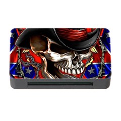 Confederate Flag Usa America United States Csa Civil War Rebel Dixie Military Poster Skull Memory Card Reader with CF