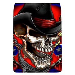 Confederate Flag Usa America United States Csa Civil War Rebel Dixie Military Poster Skull Flap Covers (S) 