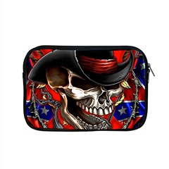 Confederate Flag Usa America United States Csa Civil War Rebel Dixie Military Poster Skull Apple MacBook Pro 15  Zipper Case