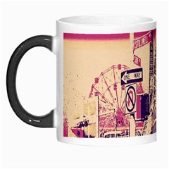 Pink City Retro Vintage Futurism Art Morph Mugs