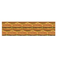 Delicious Burger Pattern Satin Scarf (oblong) by berwies