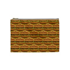 Delicious Burger Pattern Cosmetic Bag (medium)  by berwies