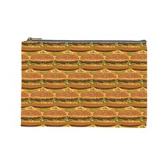 Delicious Burger Pattern Cosmetic Bag (large)  by berwies